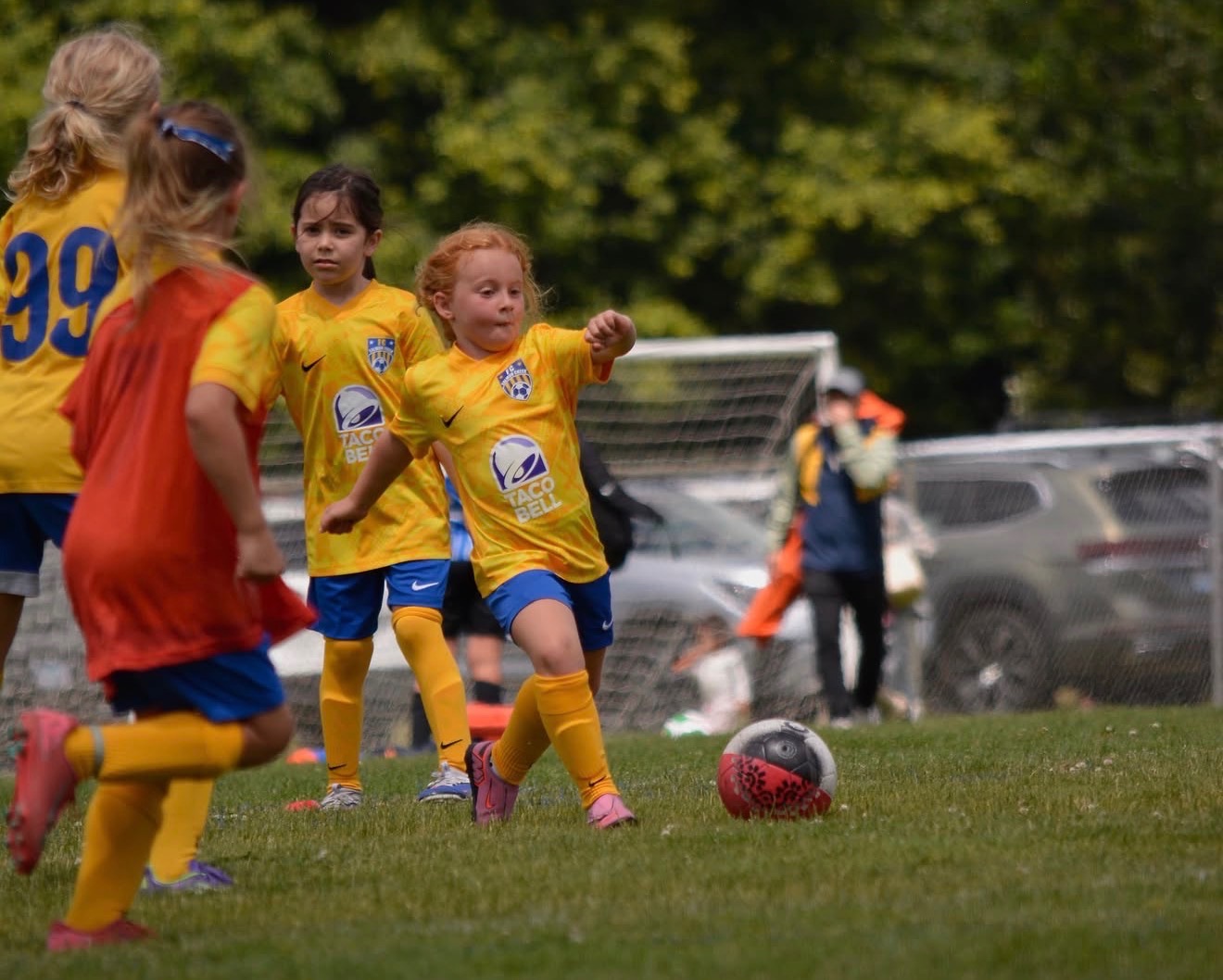 FC Salmon Creek player preparing for training